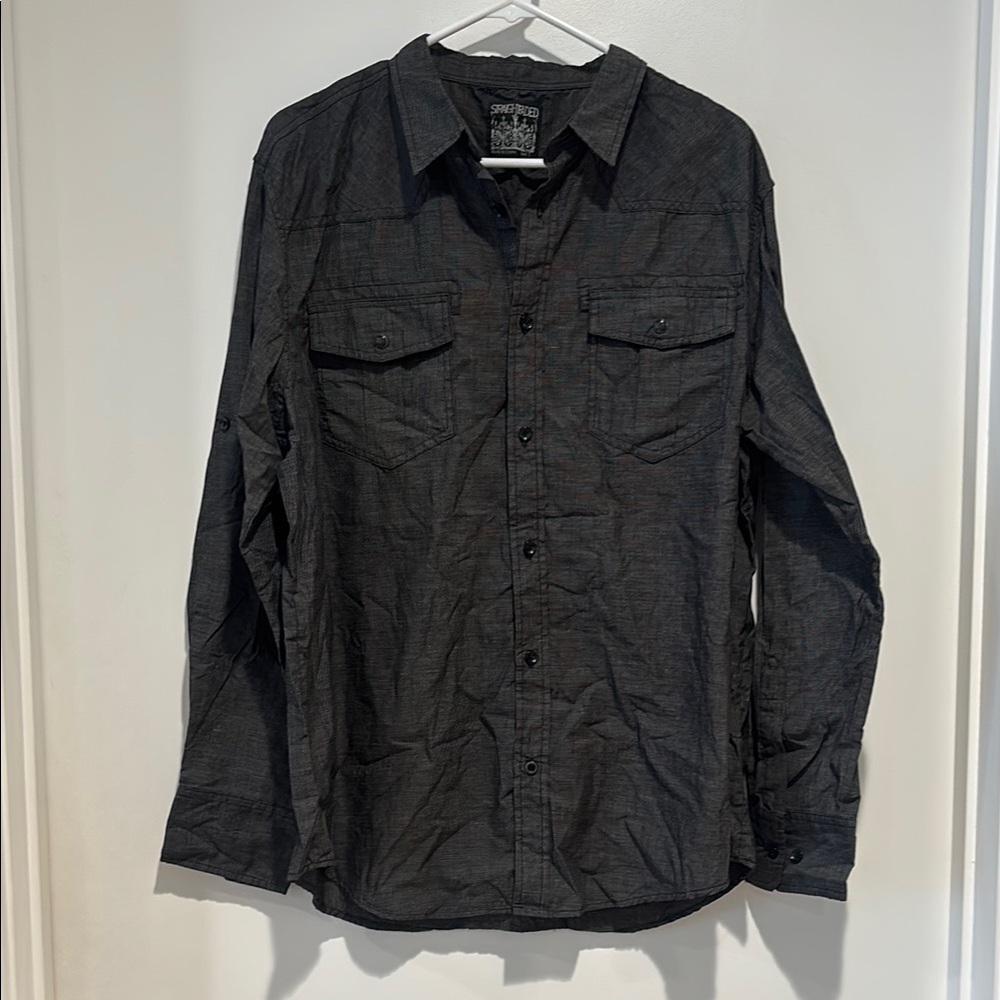 Casual Button Down Shirt with Relaxed Fit